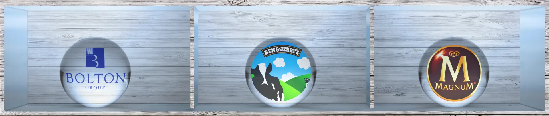 Realisaties : Bolton NV, Ben&Jerrys, Magnum